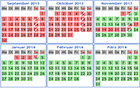 Belegungskalender FH "Villa Strandnah"